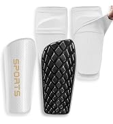 LPONJAR Soccer Shin Guards for Kids Youth Adults - Shin Pads and Sleeves with Optimized Insert Po...