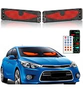 2PCs Devil Eyes Light for Windshield,13.7"x4.01" Flexible LED Eye Lights for Car Windshield with ...