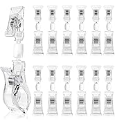 Mlici 20 Pieces Double Sided Sign Clip, Clear Retail Merchandising Signs Price Display Tags, Plas...