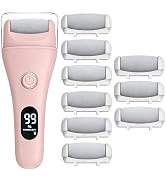 Electric Foot File Callus Remover for Feet - 9pcs Larger Grinding Head&3Speed, Pedicure Kit Foot ...