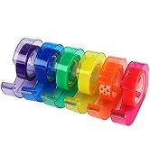 Eagle Rainbow Tape Dispenser, Desktop Office Tape, Colored Adhesive Tapes Included, for Arts, Hom...