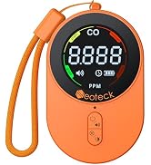 Neoteck Portable CO Detector 700mAh Rechargeable Carbon Monoxide Detector 1s Refresh with Adjusta...