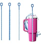 Full-Cover Straw Cleaner Brush 3 Pack - 1Heavy Duty 12 Inch Flexible Brushes with Large Handle, R...