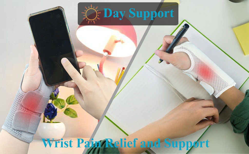 carpal tunnel wrist brace women men night sleep work black pink