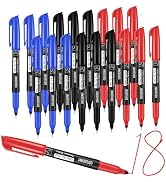 coruscant Ultra Fine Point Permanent Markers, 18 Pack Extra Fine Tip 0.4 mm Marker, Assorted Colo...