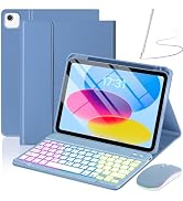 EAMPANG Case with Keyboard Mouse for iPad A16 11th/10th Generation 11/10.9 inch,Air 11 M4/M3/M2,A...