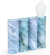 GOMEW Car Tissue Holder (4 PK) - 50 3-Ply Tissues Cylinder, Fits Car Cup Holders, Portable Travel...