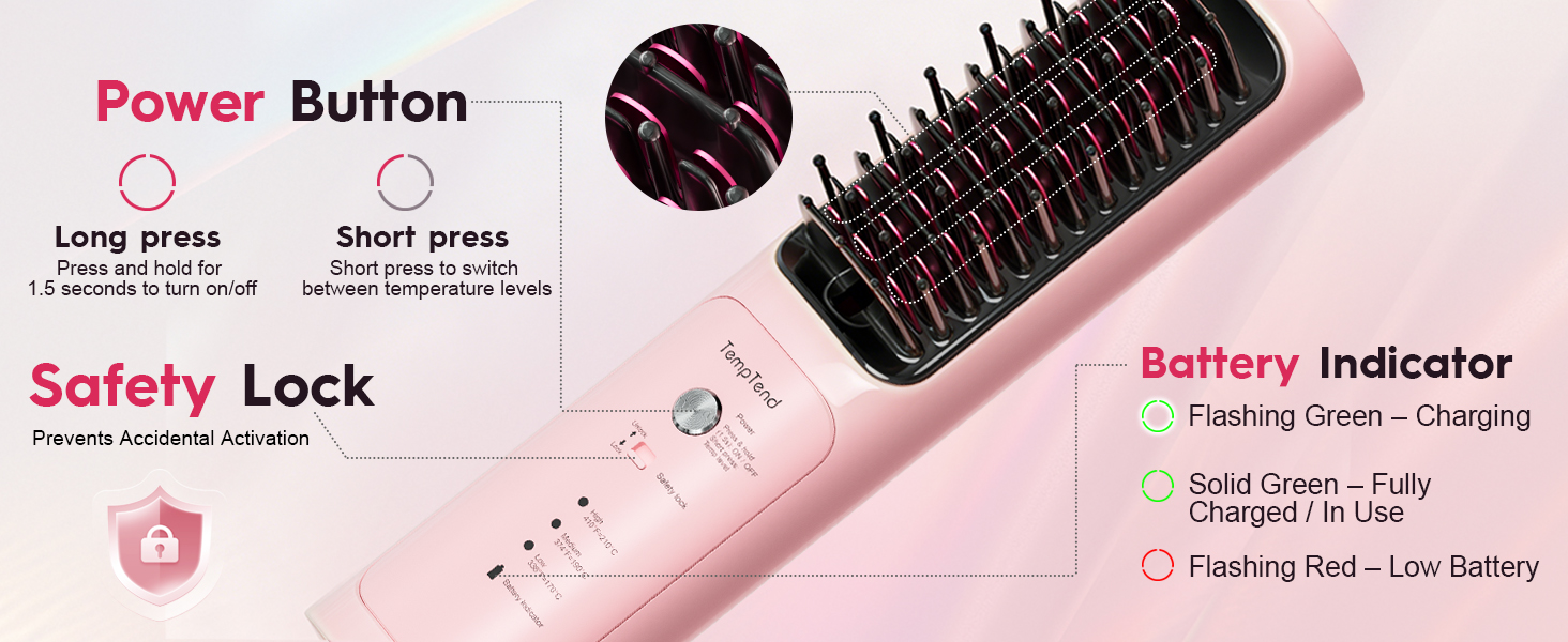 cordless hair brush