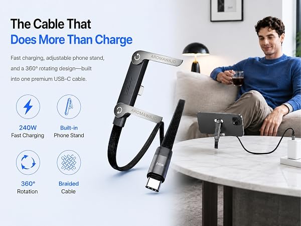 240w Braided Fast Charge Cable