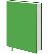 KICNIC Big LightGreen Fabric Book Cover for Hardcover, 9x11 Inch, 1 Pack, Up to 10”x12.5”, Adjust...