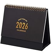 Small Desk Calendar 2025-2026, Standing Flip Desktop Calendar from July 2025 to Dec 2026 - Metal ...
