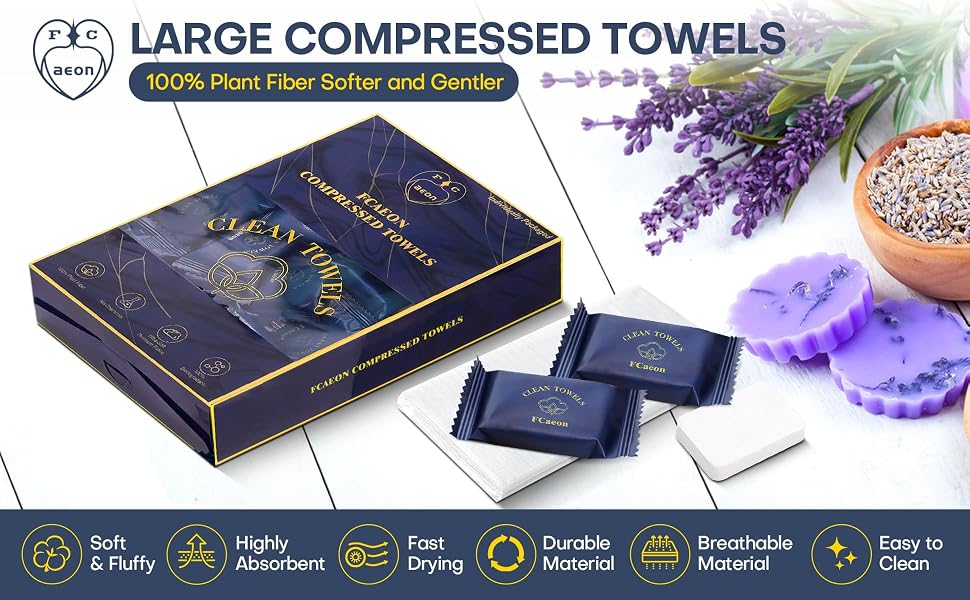 compressed towels
