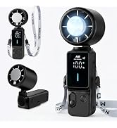 Rechargeable Personal Fan – 3-in-1 Foldable Handheld Turbo Fan with Ice Compress, 6000mAh Battery...
