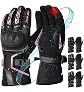RIDEIRON Winter Motorcycle Gloves for Men & Women Waterproof Warm Cold Weather Riding Gloves with...