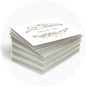 flower thank you cards bridal shower thank you cards wedding thank you cards