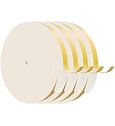 Egofix Weather Stripping Door Seal Strip,White Weatherproof Foam Tape Insulation for Sliding Door...