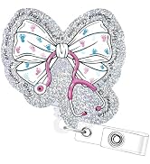 Labor and Delivery Nurse Badge Reel - Cosmisun Funny Nursing Retractable ID Name Badge Reel with ...