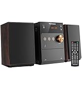 THOMSON Bluetooth Home Stereo System, 60W HiFi Shelf Stereo System with CD Player & Wireless Blue...