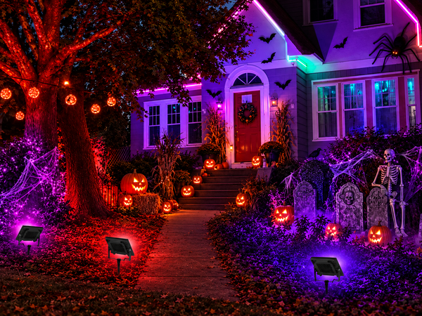 T-SUN 30W RGBCW LED Flood Lights Bluetooh and Remote-halloween decoration