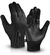 WESTWOOD FOX Cycling Gloves Touchscreen Black Winter Gloves Fleece Lining Bike Warm Gloves Men Wo...