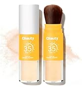 Mineral Powder Sunscreen for Face Scalp & Hair,SPF 35 Brush on Sunscreen Setting Powder,Transluce...