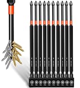 2 Phillips Bits 6 IN Long Phillips Bit, Magnetic Phillips Impact Driver Bits #2,