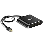 Mini DisplayPort to Dual HDMI Adapter 4K@60Hz, MDP 1.2 to 2 HDMI Splitter, Dual Screen Output, Su...