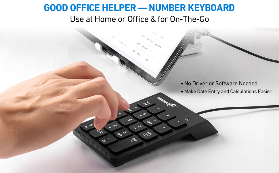 Number Keyboard laptop number keypad wireless number pad for laptop wireless number keypad ten key
