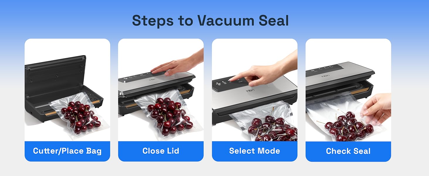 steps to vacuum seal