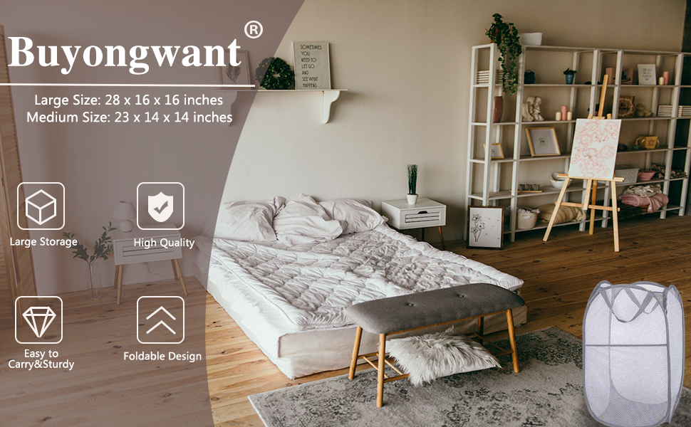 Buyongwant Mesh Pop-up Laundry Hampers
