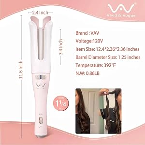 The 1.25 inch Rotating Curling Wand