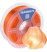 iSANMATE Rapid PETG Translucent Orange 50-400mm/s High Speed Clear for Lamp