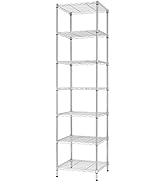 Finnhomy Heavy Duty 7 Tier Wire Shelving, 18x18x72 inches 7 Shelves Storage Rack with Thicken Ste...