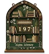 Books I've Read This Year Counter – Wooden Reading Tracker Sign for Bookshelf Decor, Book Lover G...