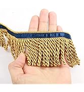 HedongHexi Bullion Fringe Trim and Embellishments 5/10 Yard X 2.5 Inches Fabric Trims Sewing DIY ...