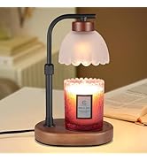 Dimmable Candle Warmer Lamp Adjustable Height Electric Wax Warmer for Jar Scented Candles Wax Mel...