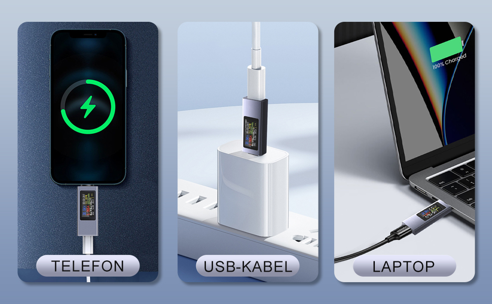 USB C Power Meter Testers