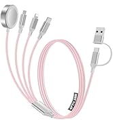 4-in-2 Charging Cable for Apple Watch Charger/Samsung/iPhone Charger,Car/Office/Camping/Travel Es...