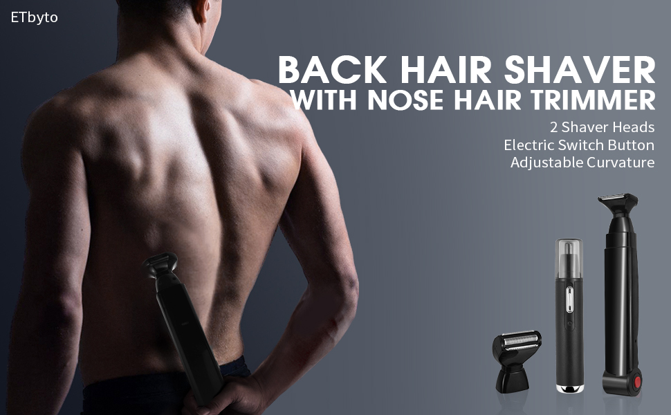 ULTIMATE PRO Back Shavers for Men Body Shaver with Adjustable Extreme Reach Handle