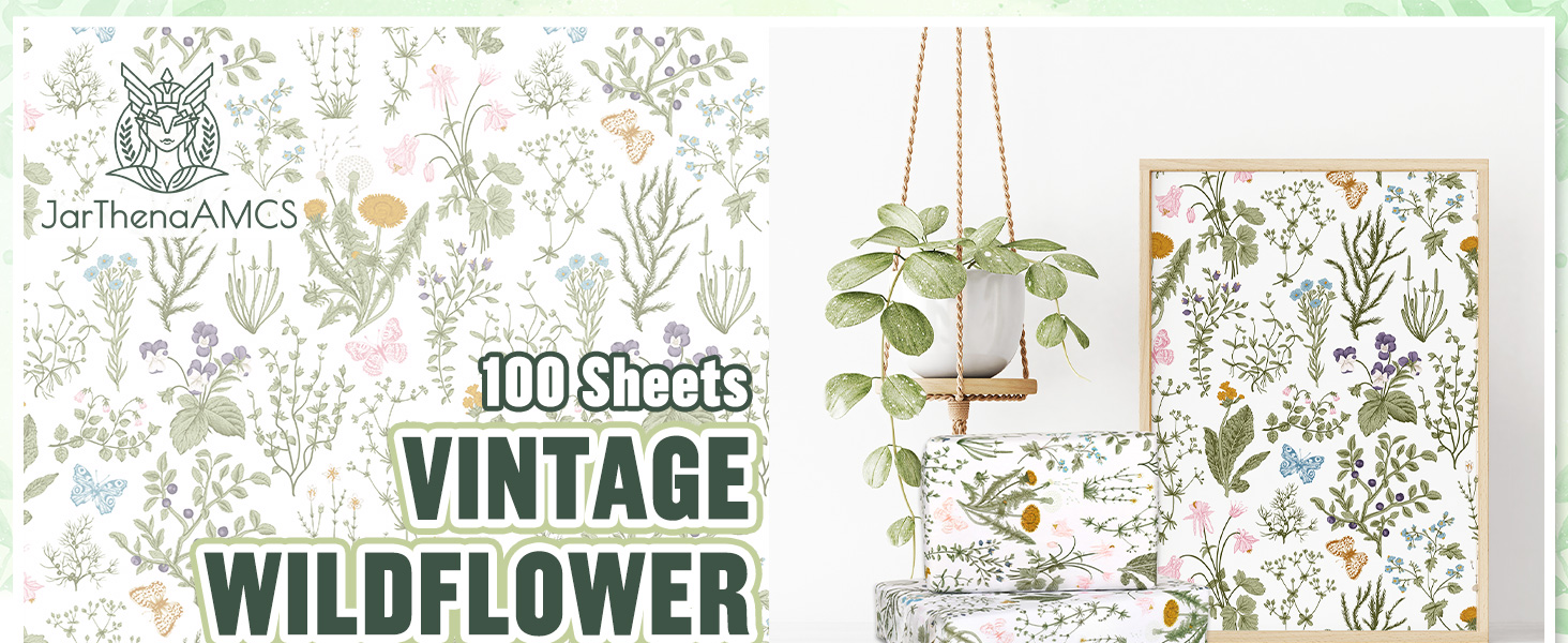 Vintage Wildflower Tissue Paper