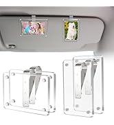 FDKYOEK 4 PCS Car Photo Holder, Car Picture Holder, Transparent Acrylic Car Photo Clip, Photo Car...
