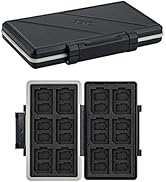 36 Slots Memory Card Case Water-Resistant Anti-Shock Memory Card Wallet for 24 Micro SD SDXC SDHC...