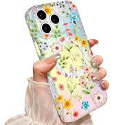 Solanaluna Compatible with MagSafe Magnetic Case for iPhone 17 Pro Max,Laser Iridescent Rainbow G...