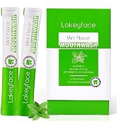 Mouthwash, 30 Packets Travel Mouth Wash for Adults, Travel Size Mouthwash Alcohol Free, Mini Mout...