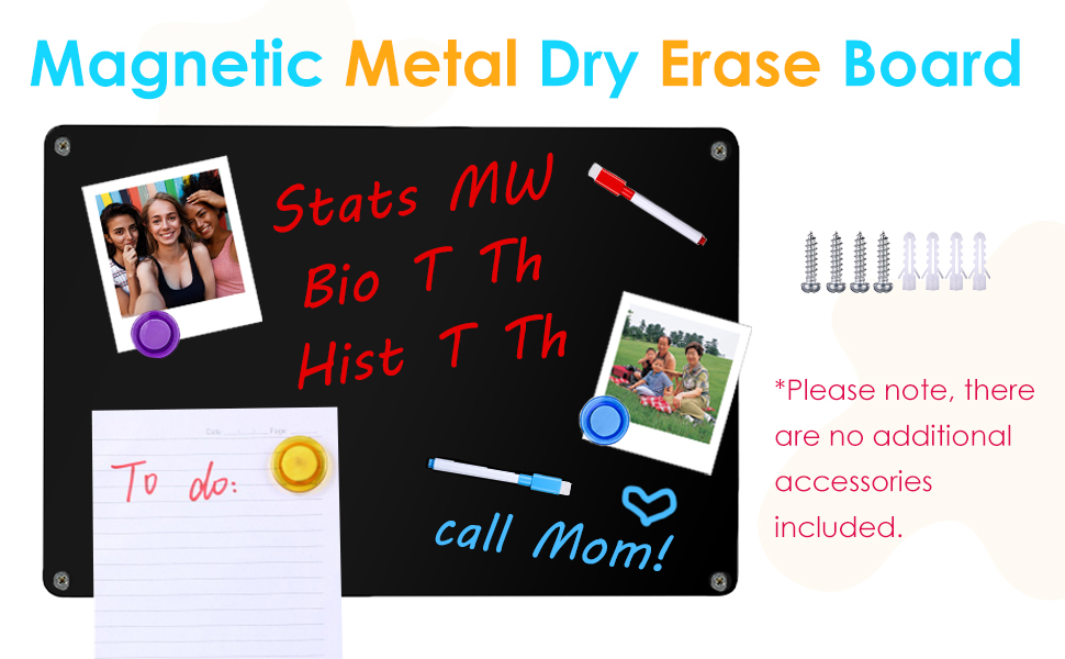 Magnetic board flat magnet display bulletin panel metal sheet steel heavy duty decorative photos