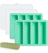 2Pack Butter Silicone Mold Tray with Lid, Non-Stick Butter Mold Tray for Homemade Butter Fits Sta...
