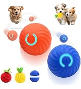 Interactive Dog Ball Toys - 2Pcs Small Medium Dog Toys to Keep Them Busy with 3 Cover, Automatic ...