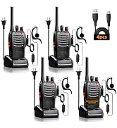 BAOFENG Walkie Talkies Long Range for Adults,Rechargeable walkie talkies | 16 Channel Rechargeabl...