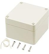 Zulkit Junction Box ABS Plastic Dustproof Waterproof IP65 Universal Electrical Boxes Project Encl...