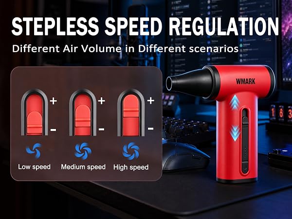 Stepless speed control